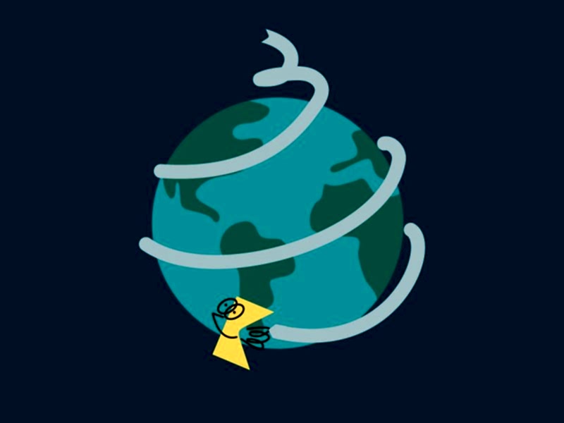 An illustration of the globe