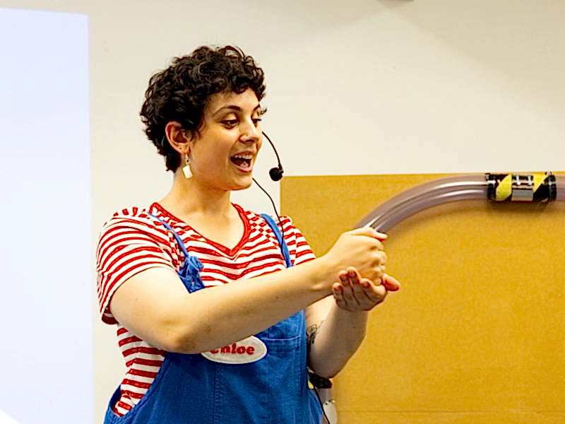 A learning facilitator delivering a class.